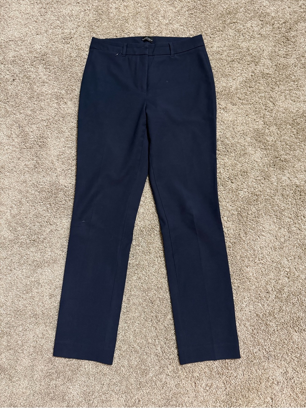 White House Black Market Navy Straight-Leg Pants